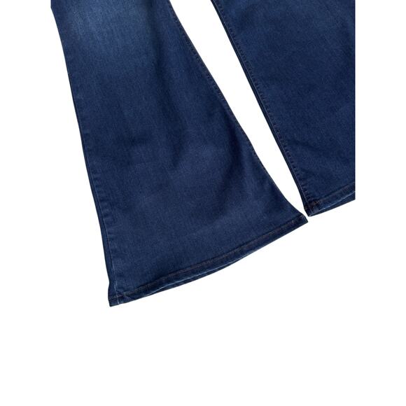 Ella Moss Pull On Flare Jeans 10/30 x 33 Dark Wash Bell Bottoms Western Boho - Picture 6 of 14